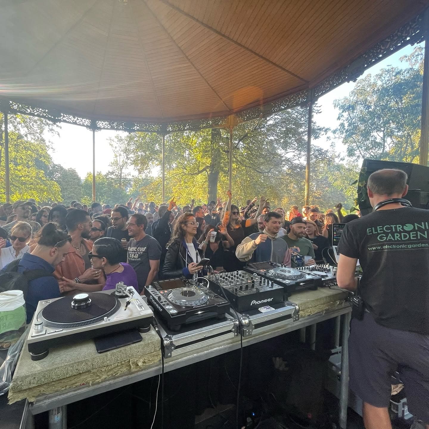 Electronic Garden party moment